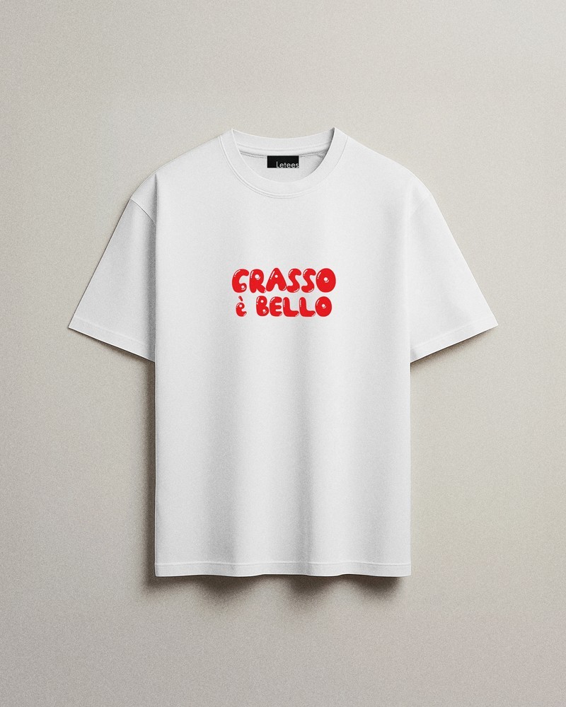 T-shirt Letees Grasso è Bello