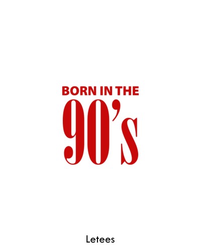 T-shirt Born in 90's